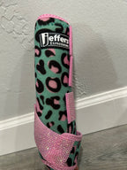 Pink & Teal Cheetah Print Jeffers Protective Front Boots Set