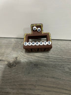 Bedazzled UW Cowboys Claw Clip