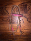 Pink Buckstitch Headstall
