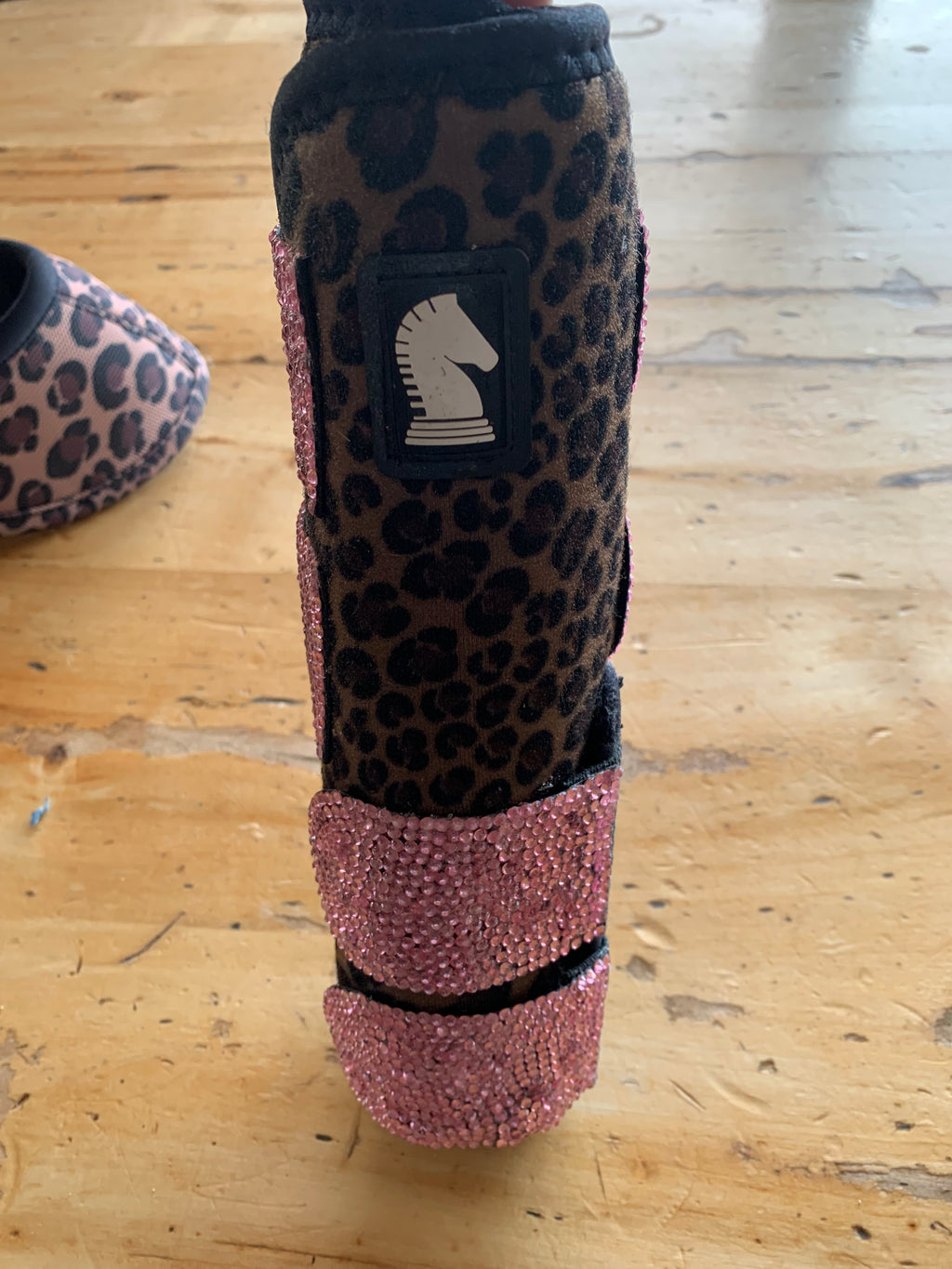 Bedazzled Pink & Cheetah Classic Equine Boots Set