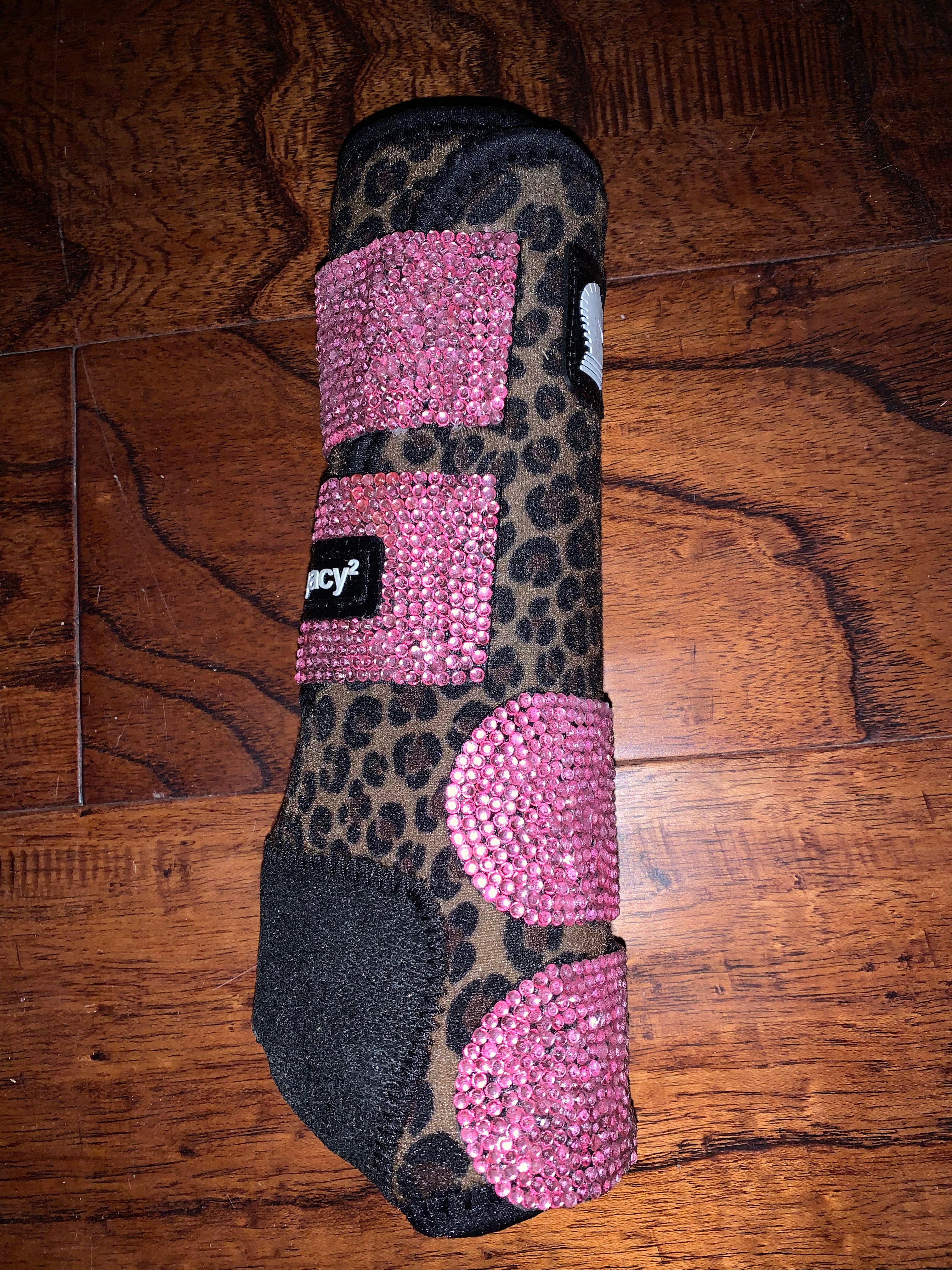 Bedazzled Pink & Cheetah Classic Equine Boots Set